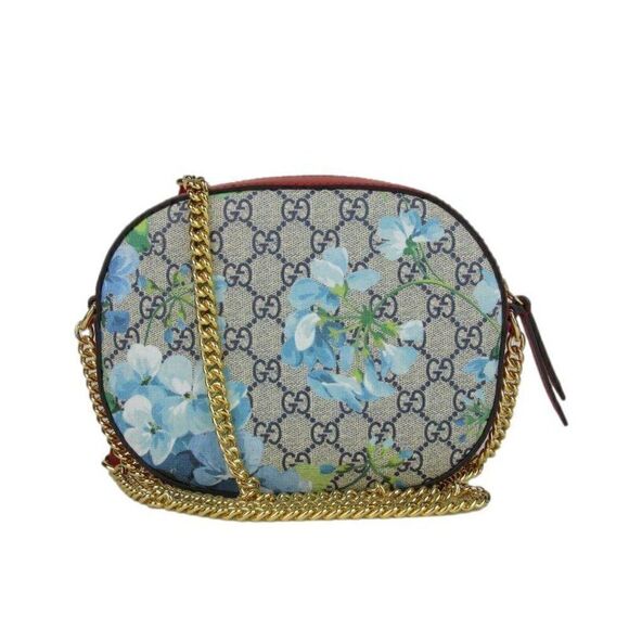 Gucci Mini Blooms Chain Shoulder Bag Floral Crossbody Camera Bag - Picture 7 of 10
